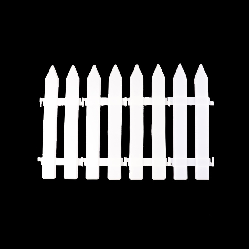 Christmas tree set fence Christmas tree ornaments plastic white fence patchwork fence Christmas tree fence