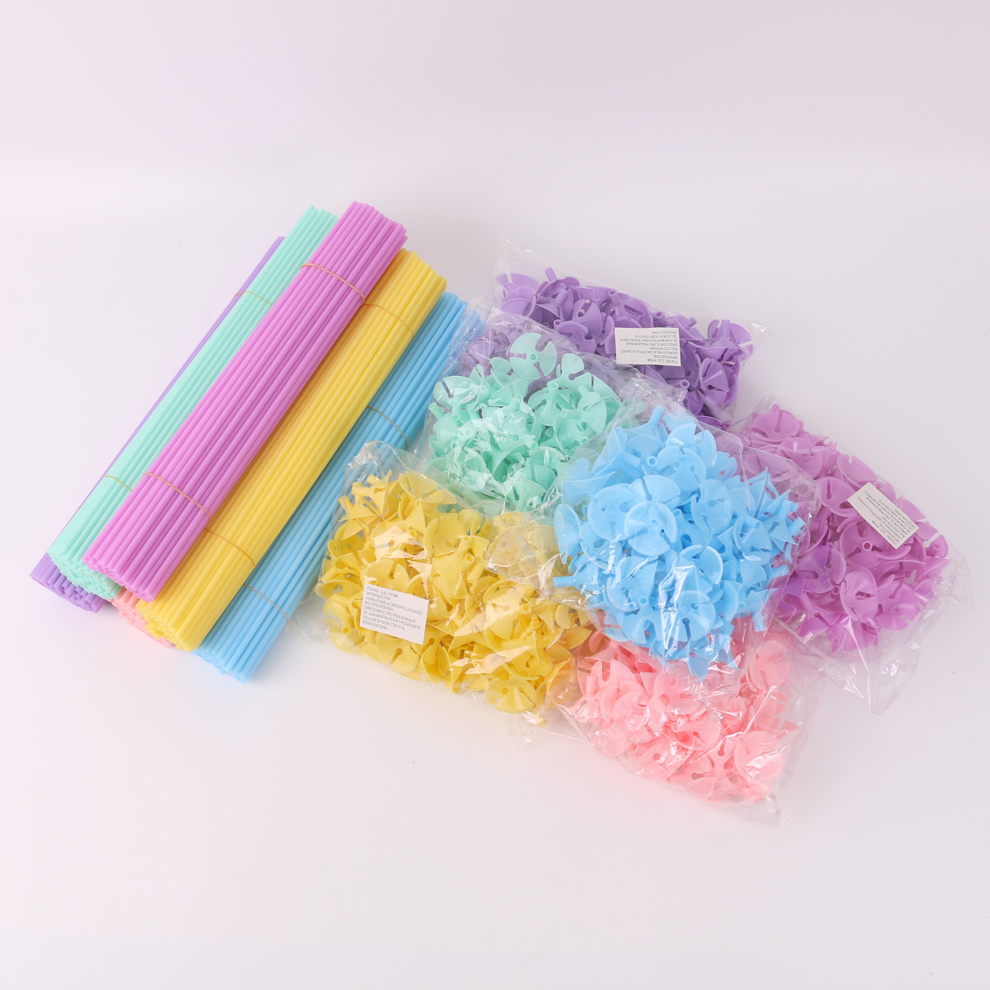 Fengshuo balloon drag rod, macaron balloon stick holder, festival decoration balloon drag rod, colorful balloon stick