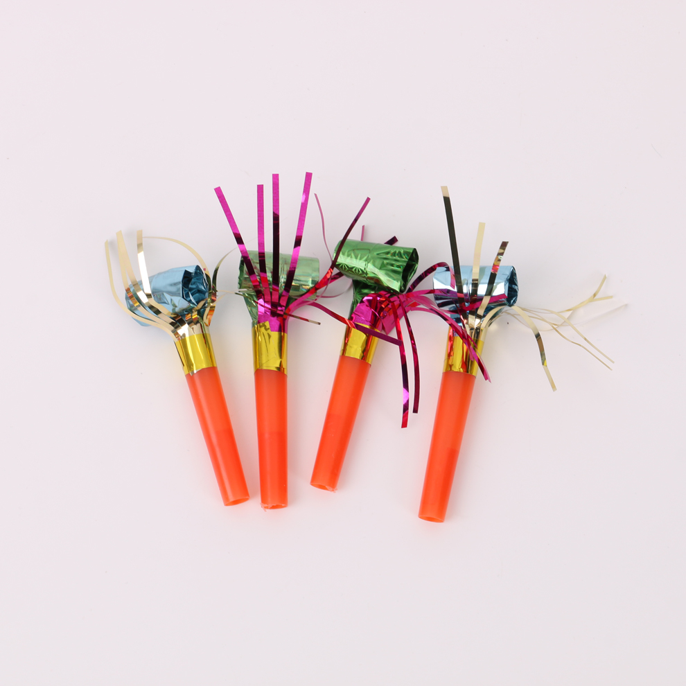 Colorful tassel whistles, dragon cheerleading, birthday party and evening celebration props, multi-purpose blowing trumpet Application Scenario