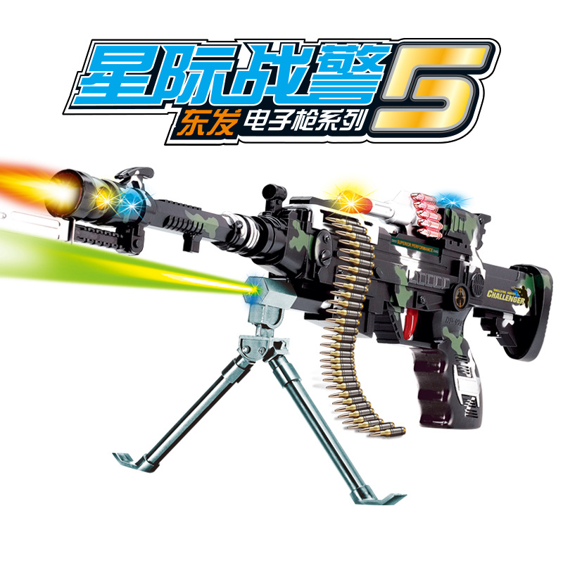 2022DF-9218B Children's voice Gun, Boys' military model Sound and Light gun Factory Direct sales, electric toy gun full figure