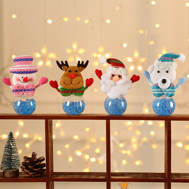 Christmas candy jar Mini old man candy jar new small Christmas gift cartoon candy jar