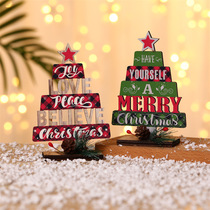 New Christmas decorations, Christmas tree shapes, alphabet table decorations, party decorations