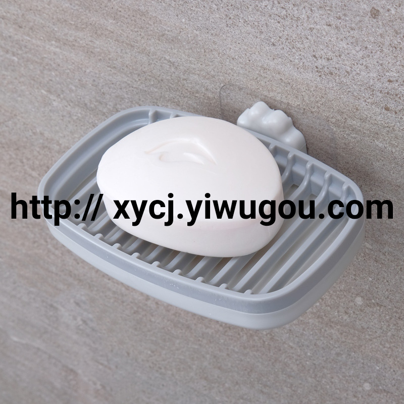 Bathroom soap box, bathroom wall-mounted soap box, non-perforated draining soap box, double-layer draining quick-drying, three-dimensional storage Application Scenario