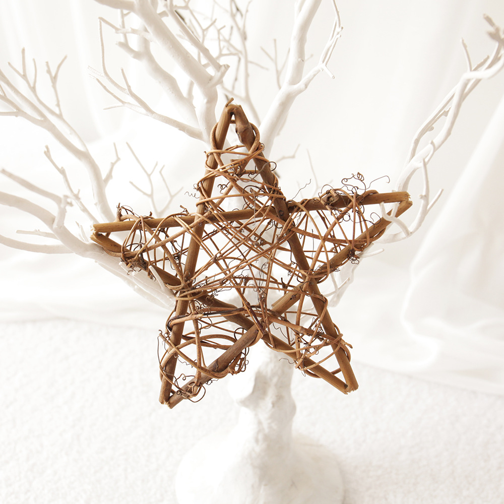 Rattan circle Christmas Decoration Rattan circle DIY holiday decoration scene decoration rattan circle
