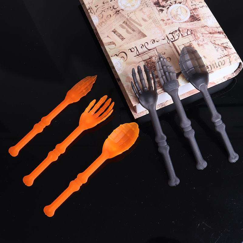 Halloween decorations Halloween tableware set creative Halloween tableware setting props Halloween toys