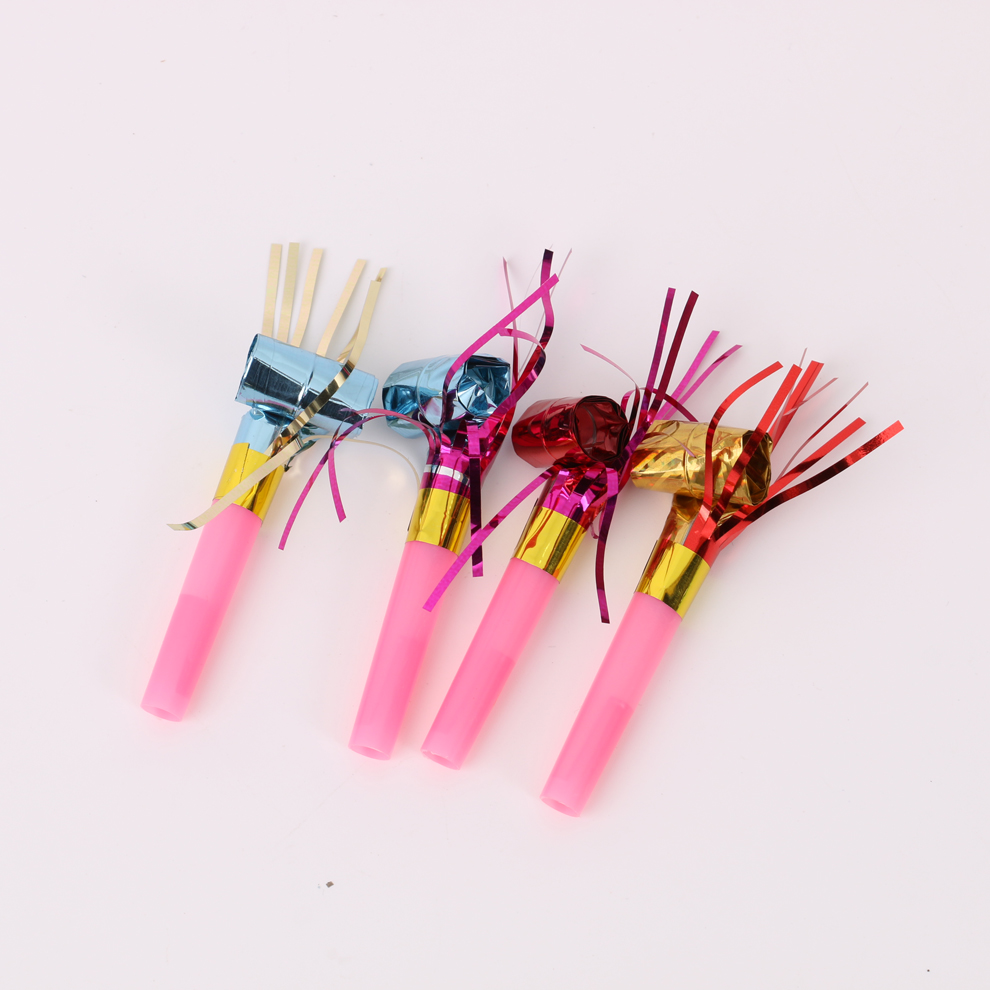 Colorful tassel whistles, dragon cheerleading, birthday party and evening celebration props, multi-purpose blowing trumpet Specification image