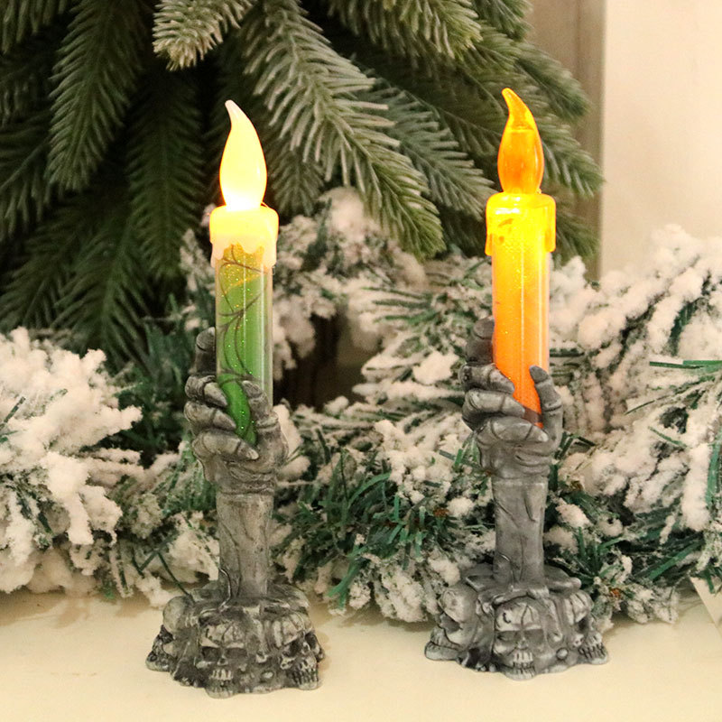 Halloween party decoration LED electronic candle lights decorate atmosphere ghost candle lights