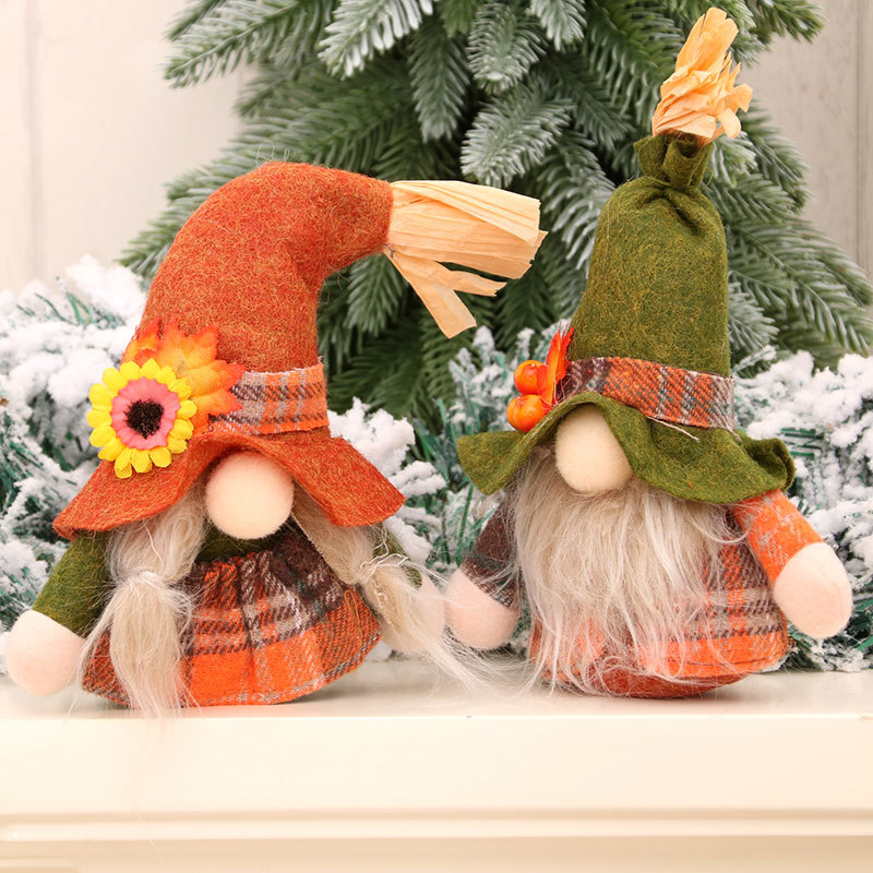 New Cross Border Christmas Faceless Old Man Doll Harvest Festival Doll Gift Stand up doll ornaments
