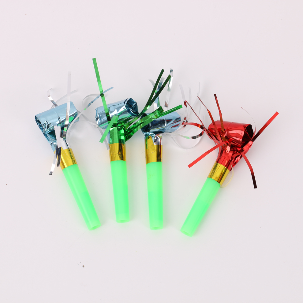Colorful tassel whistles, dragon cheerleading, birthday party and evening celebration props, multi-purpose blowing trumpet details Picture