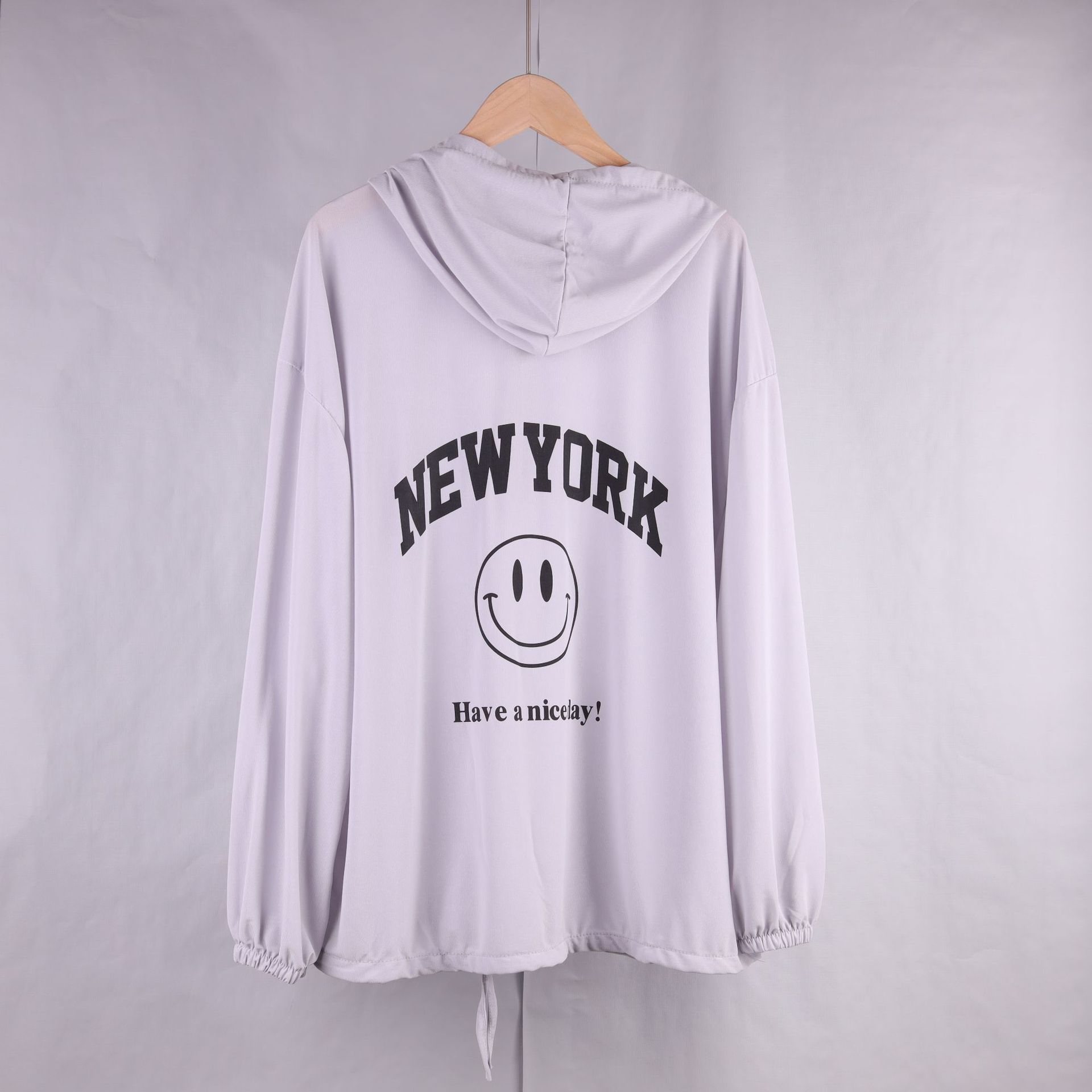 Smiling face large-sized sun-protective clothing for girls in 2022, multi-color sun-protective clothing for girls, student uniform, Korean style, thin and loose mesh jacket Specification image