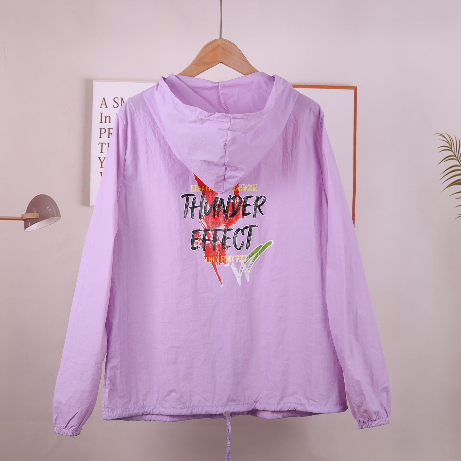 Thin outerwear for girls' spring, autumn and summer 2022 new style, Korean-style loose, casual and sun-protective outerwear for junior and senior high school students Specification image