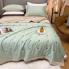 2022 Washable Tencel Summer Cool Quilt Four-piece Set, Summer thin Quilt, ice-silk smooth naked sleep air-conditioned quilt, summer quilt Application Scenario