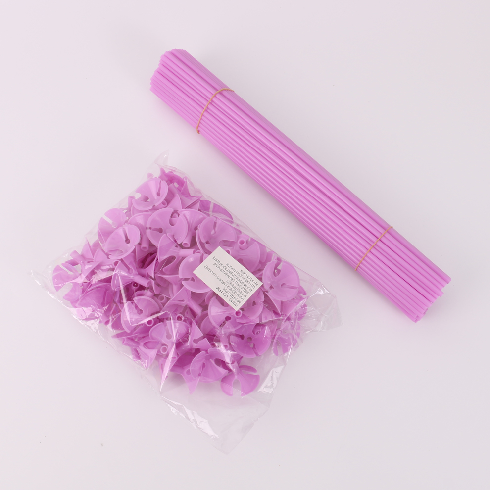 Fengshuo balloon drag rod, macaron balloon stick holder, festival decoration balloon drag rod, colorful balloon stick details Picture