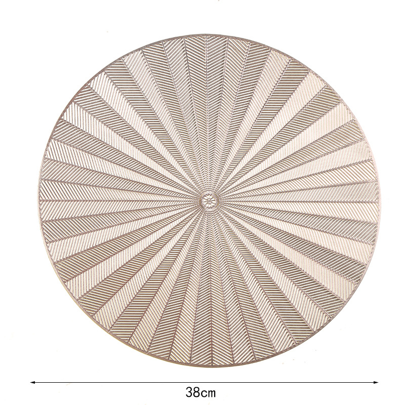 New round table mat, creative Japanese-style heat-insulating table mat, coffee coaster, PVC Western table mat, decorative table mat Item Picture