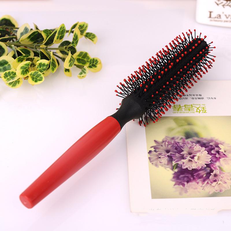 New plastic curling comb beauty tool, multi-functional hair comb, plastic curling comb in stock for wholesale Specification image