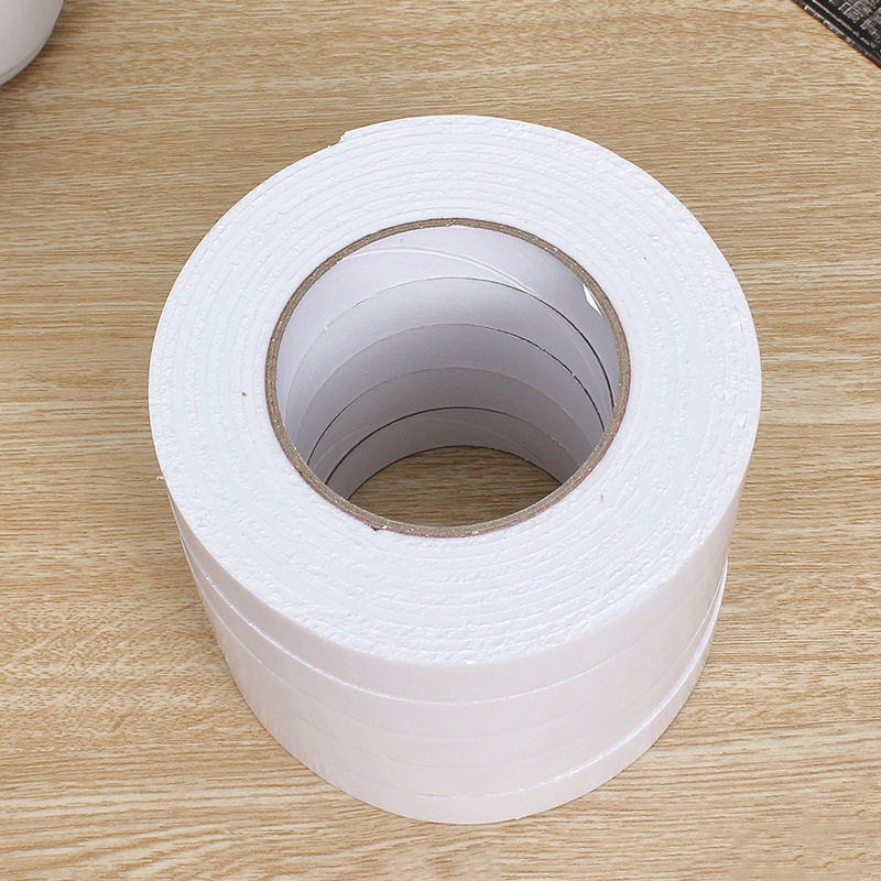 两元店热销货源加厚海绵双面粘胶 家用学习办公实用双面海绵胶带