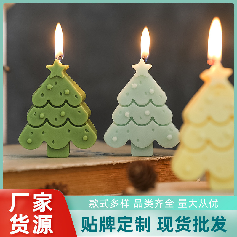 Christmas tree scented candles details Picture