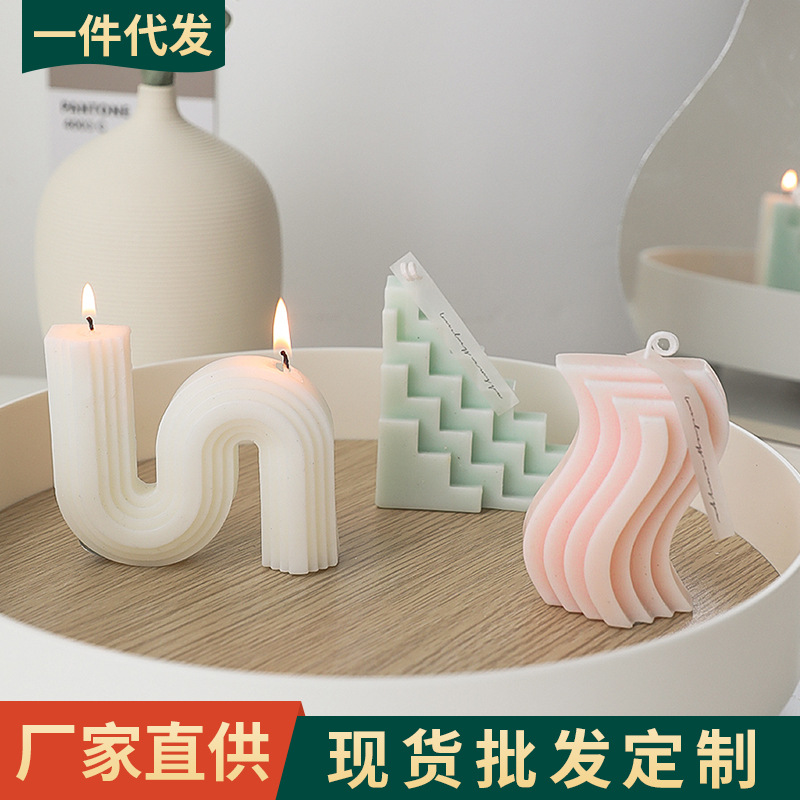 Geometric shape of ins candle aromatherapy ornaments