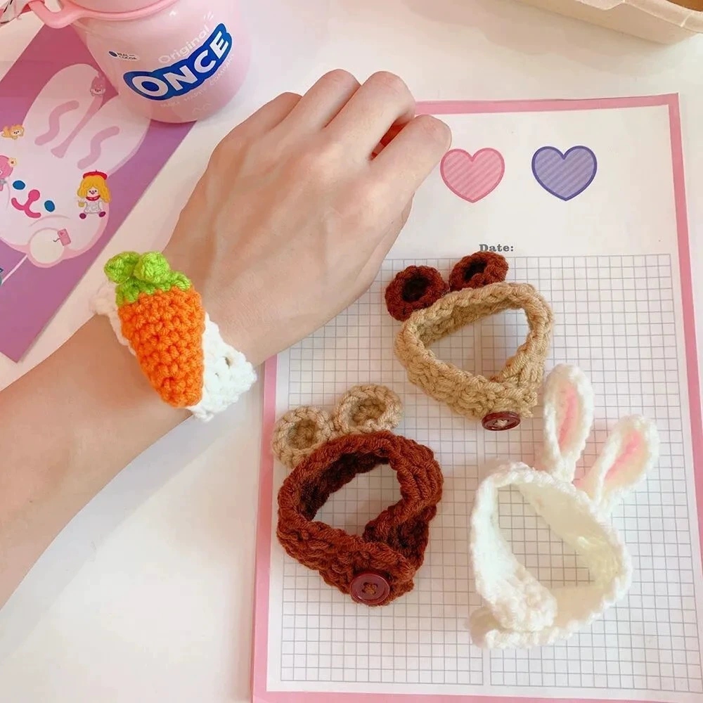 New best-selling cartoon bear bracelet, hand-woven cute rabbit ear bracelet, couple creative gift details Picture