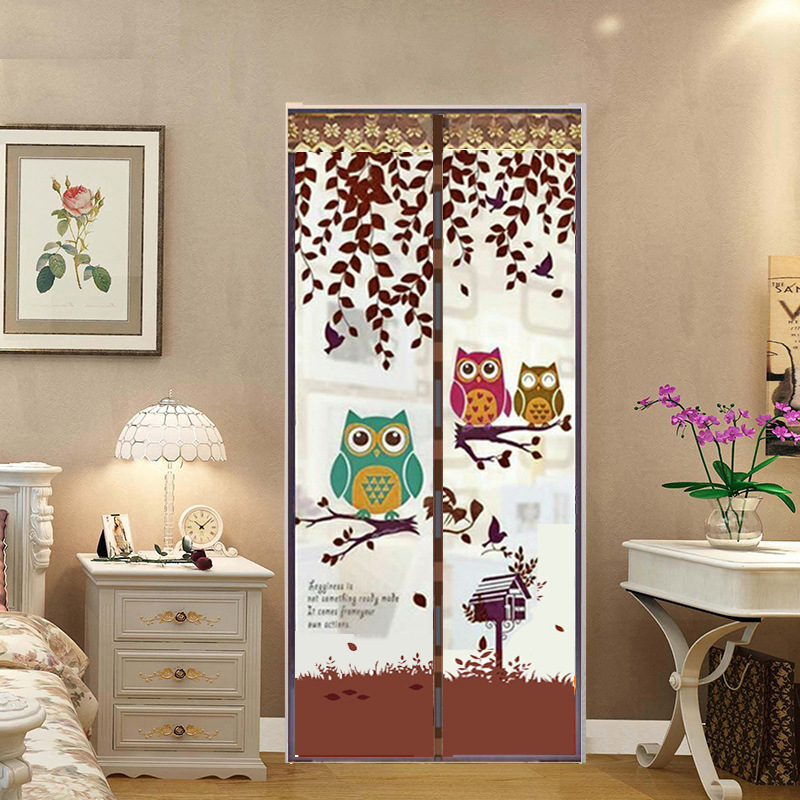 Manufacturers throughout the year to produce summer mosquito curtain simple magnetic flexible screen door without wearing magnetic strip encryption screen door