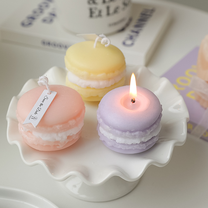 Macaron scented candles, Instagram-style photo props, diy birthday gifts Specification image