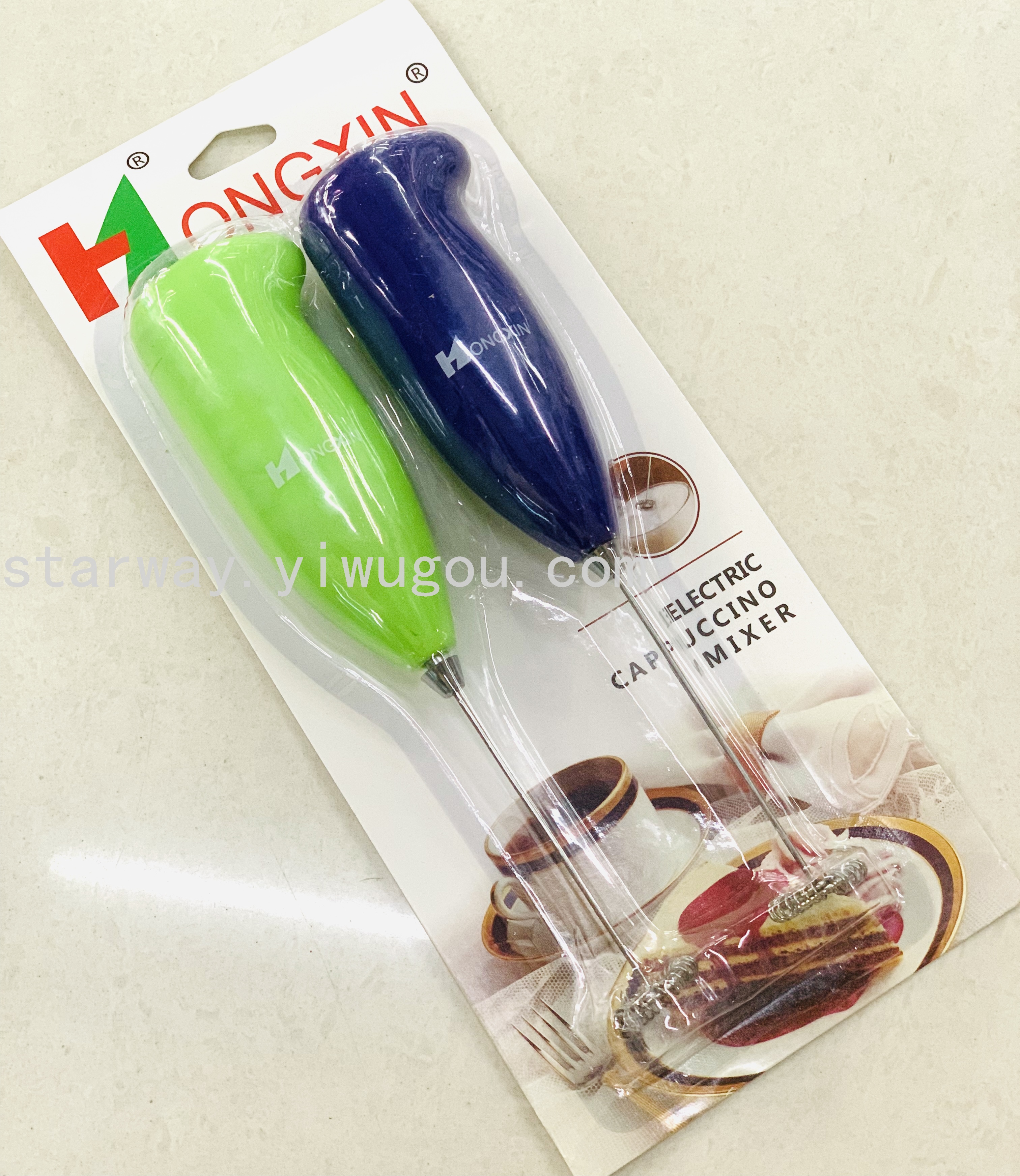 Electric whisk Creamer Stainless steel whisk Household fancy coffee milk mixer