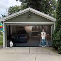 Glass fiber anti mosquito door curtain garage door magnetic self absorption creative storage door curtain for cross-border manufacturers