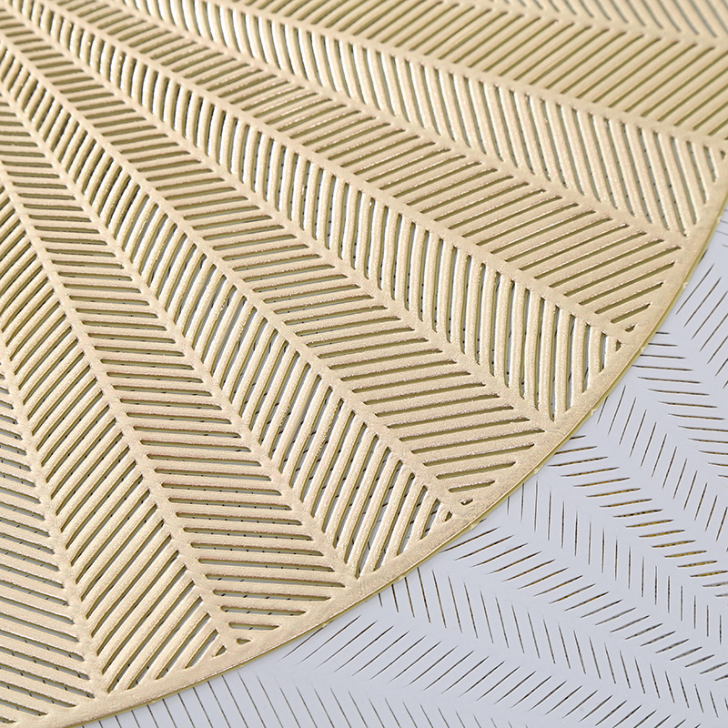 New round table mat, creative Japanese-style heat-insulating table mat, coffee coaster, PVC Western table mat, decorative table mat Application Scenario