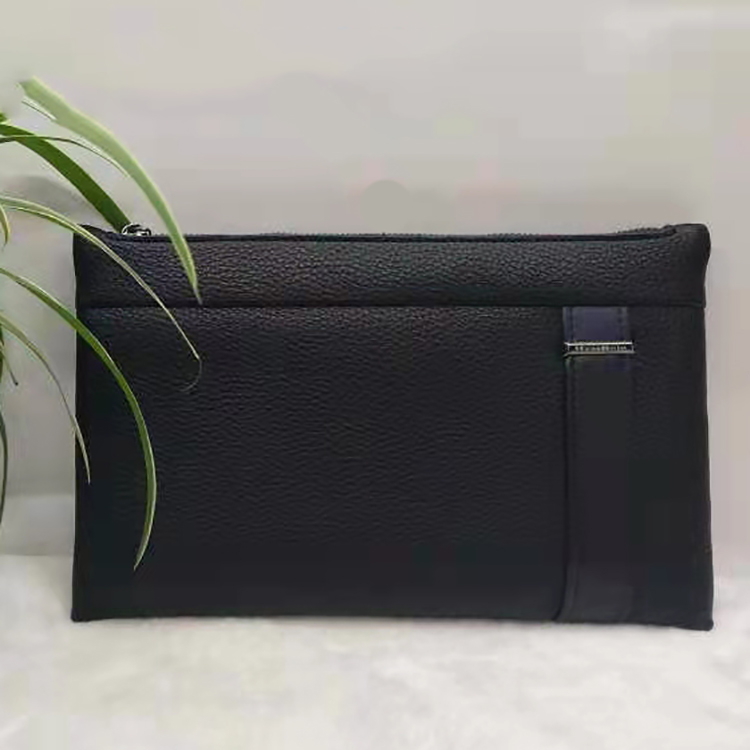 Yiding luggage 88150 Wallet Men's Envelope Long zippered hand grab bag leather bag