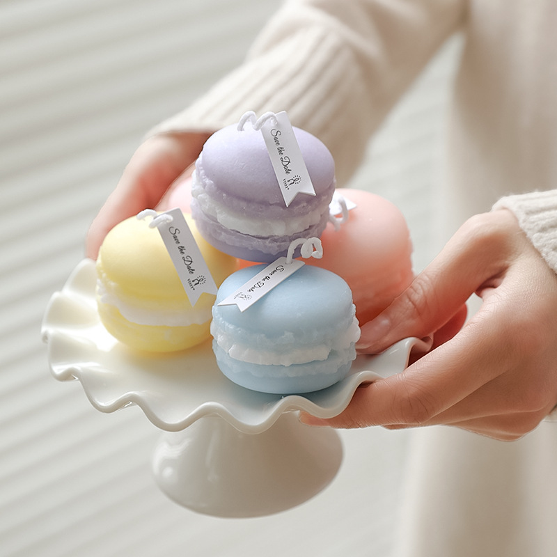 Macaron scented candles, Instagram-style photo props, diy birthday gifts details Picture