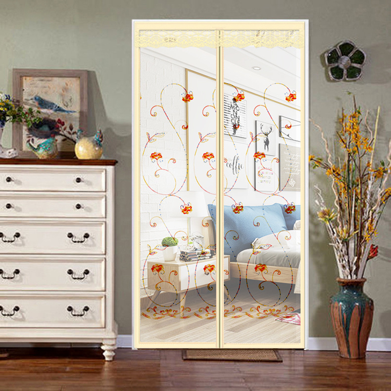 Various sizes: magnetic screen door anti mosquito door curtain door curtain free wear magnetic strip on the suction screen door hot summer