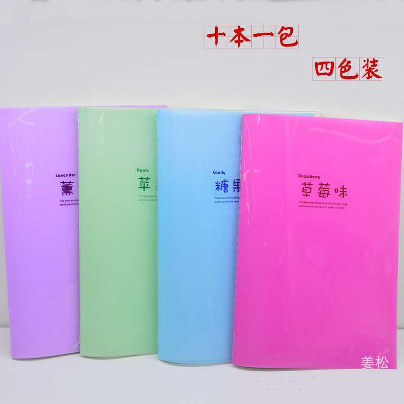 Cartoon fruit-flavored rubber-covered notebook, 32K thick grid notebook with comments, student diary details Picture