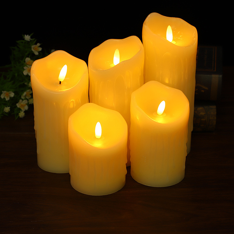LED bullet-shaped electronic candle lamp
