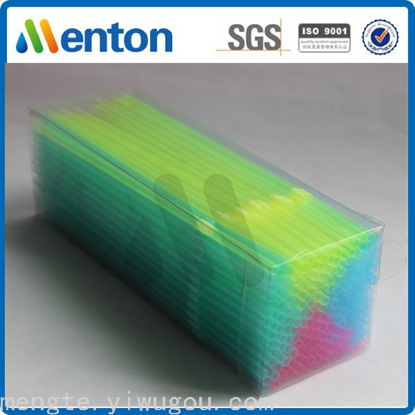5Mm*21Cm Color Bar Elbow Pvc Straw Box 200Pcs Of High-End Boxed Plastic Bendable Drink Straw Application Scenario