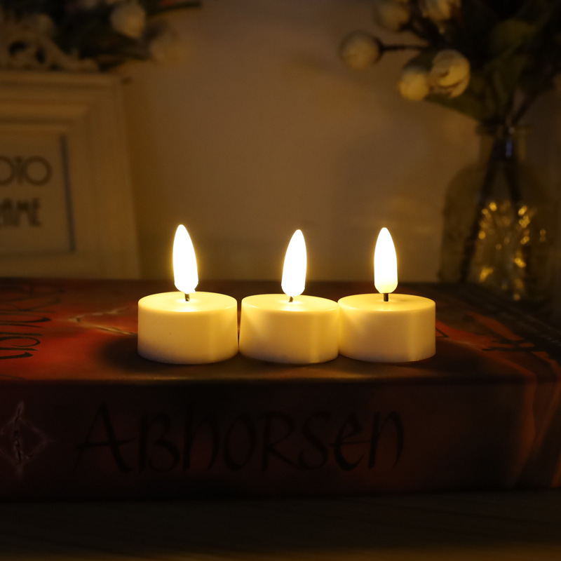 Bullet-shaped tea wax electronic candle LED tea wax simulation small candle Specification image