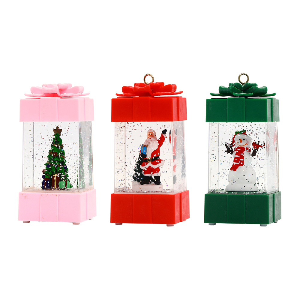 New cross-border water-filled small wind light LED portable Christmas electronic candlestick Item Picture