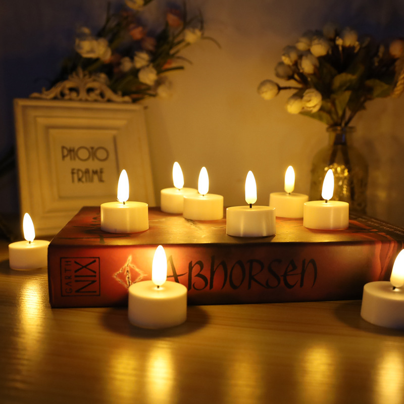 Bullet-shaped tea wax electronic candle LED tea wax simulation small candle details Picture