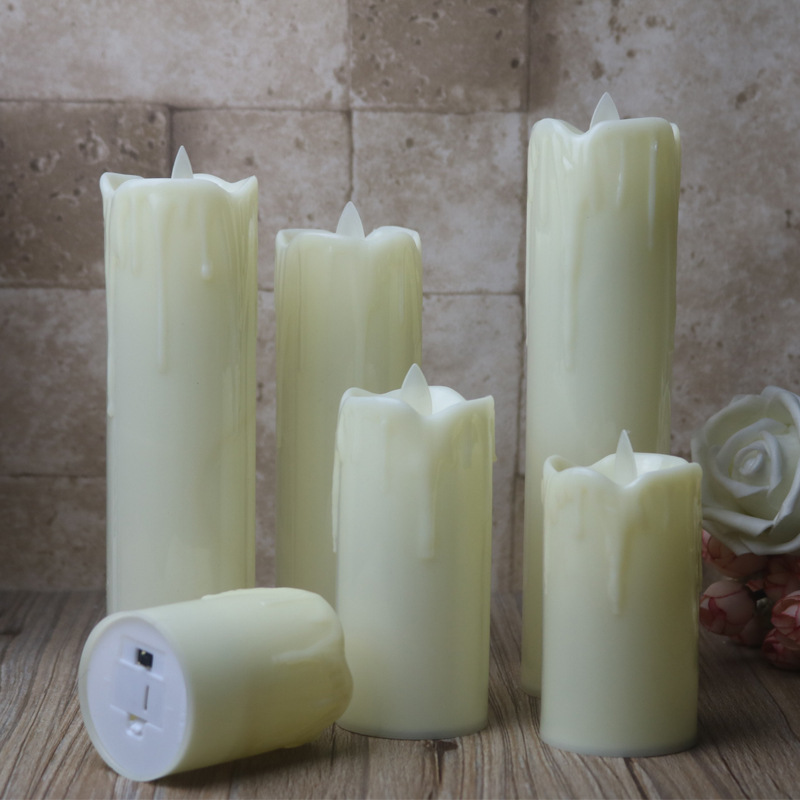 LED electronic candles, wavy mouth swinging candles, wedding supplies arrangement Specification image