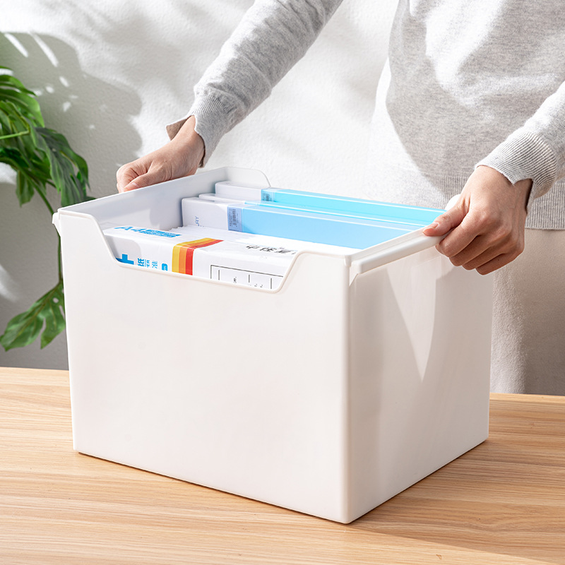 X102-1033办公桌面文具零食储物塑料斜面整理客厅厨房橱柜置物架