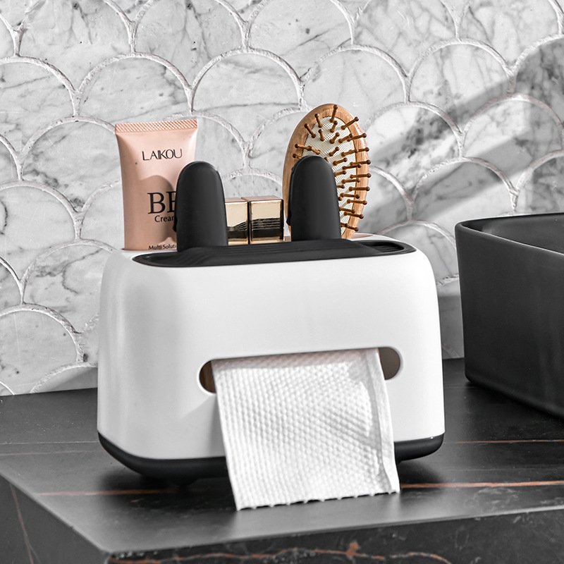 X102-120创意纸巾盒客厅轻奢家用餐遥控器茶几收纳可爱少女抽纸盒