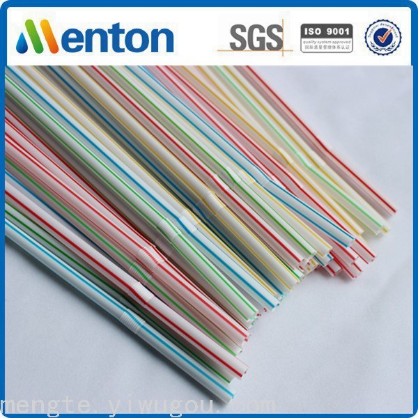 5Mm*21Cm200pcs Fluorescent Bendable Straw Out Of The Middle East Saudi Arabia Straw Cheap Plastic Color Straw Application Scenario
