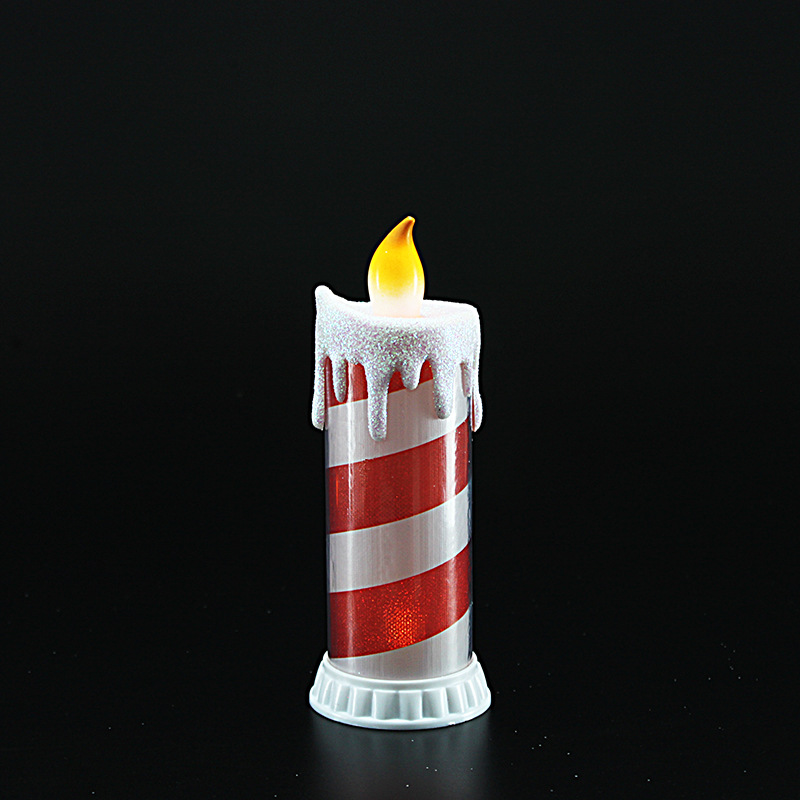 Red LED electronic striped simulation teardrop candle Christmas candle Application Scenario
