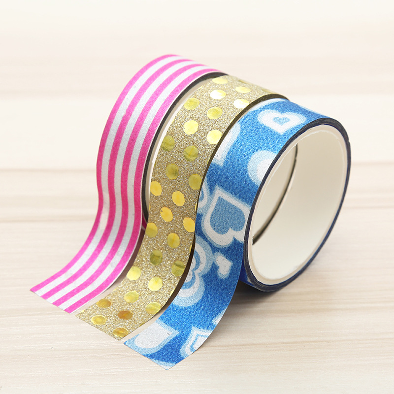 Factory direct supply of gold powder and gold onion tape, colorful glitter office diy handmade tape, decorative stickers wholesale Application Scenario