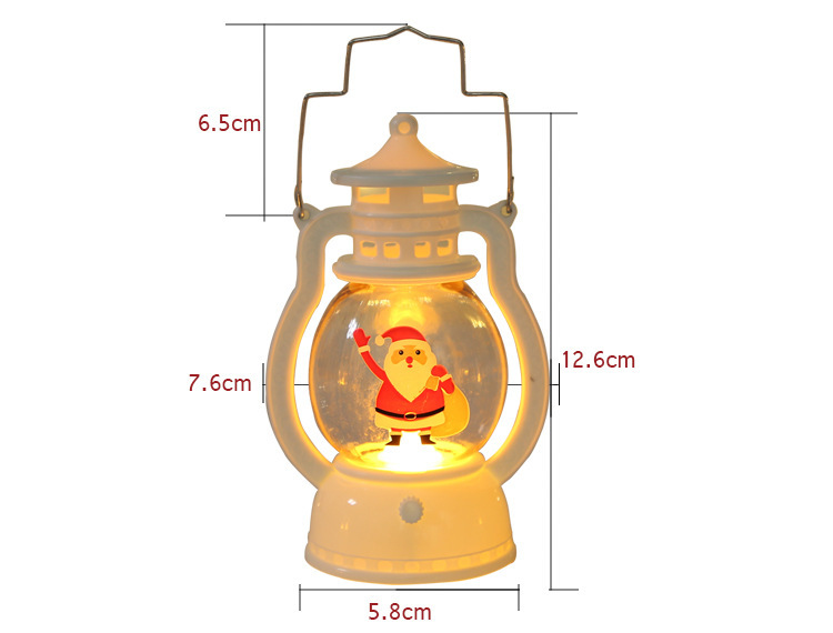 Christmas decorative wind lamps, portable led small oil lamps, snowman portable small horse lanterns Application Scenario