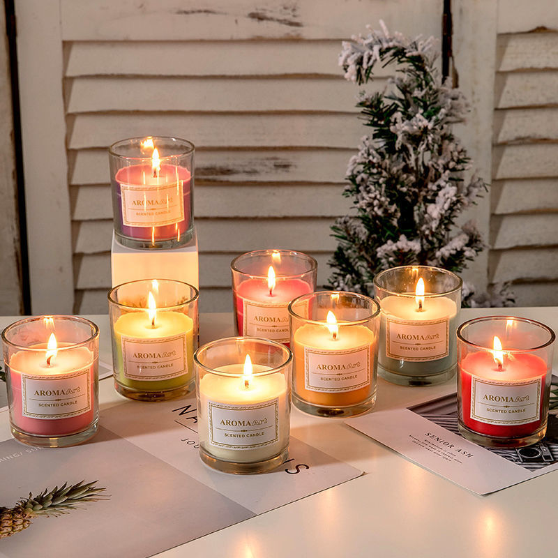 Large cup candlelight dinner candlestick with scented candles Application Scenario