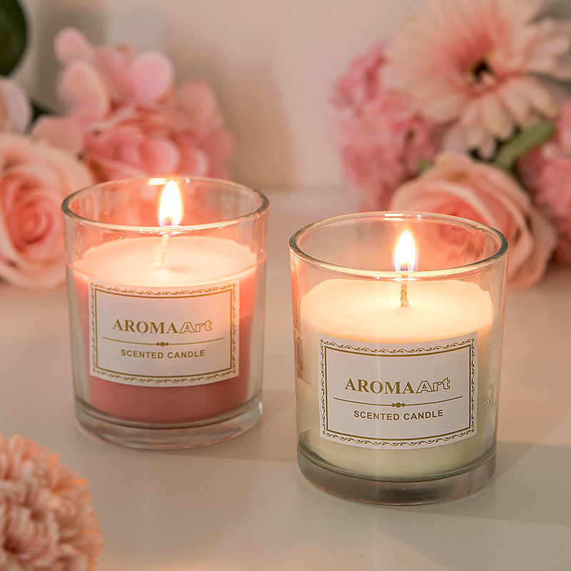 Large cup candlelight dinner candlestick with scented candles Specification image