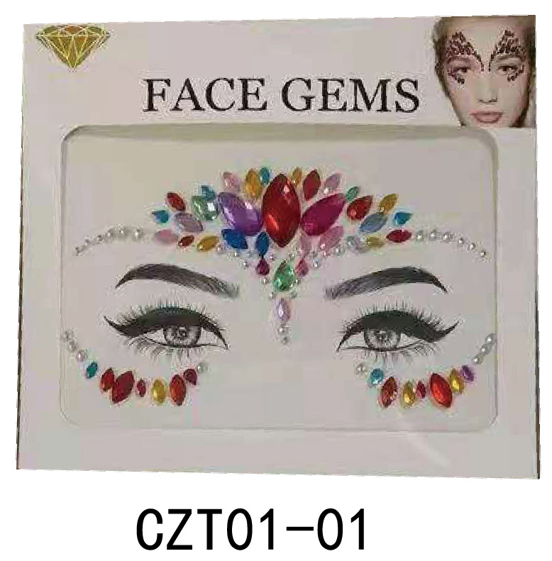 DIY Star Party Eyebrow Diamond Halloween Beauty Face Acrylic diamond EDM Diamond Face sticker