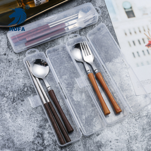 A children's tableware, ins style creative gifts, wood grain spoons, forks, chopsticks, student portable tableware set, creative tableware, portable tableware knife, fork and spoon set, fruit spoons, fruit super chopsticks