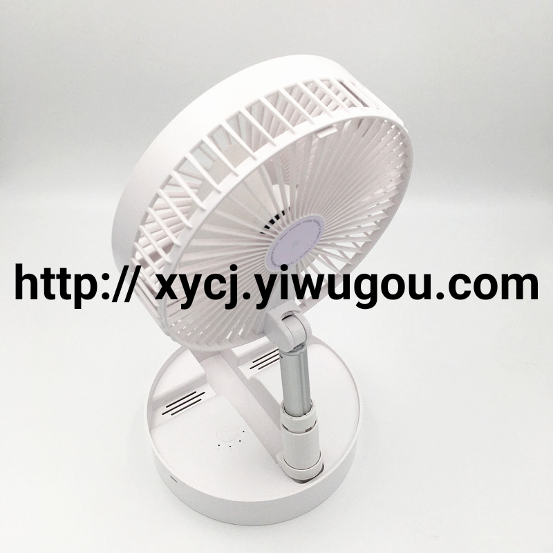 usb charging folding telescopic fan, portable home desktop mini storage fan, cross-border bestseller Specification image