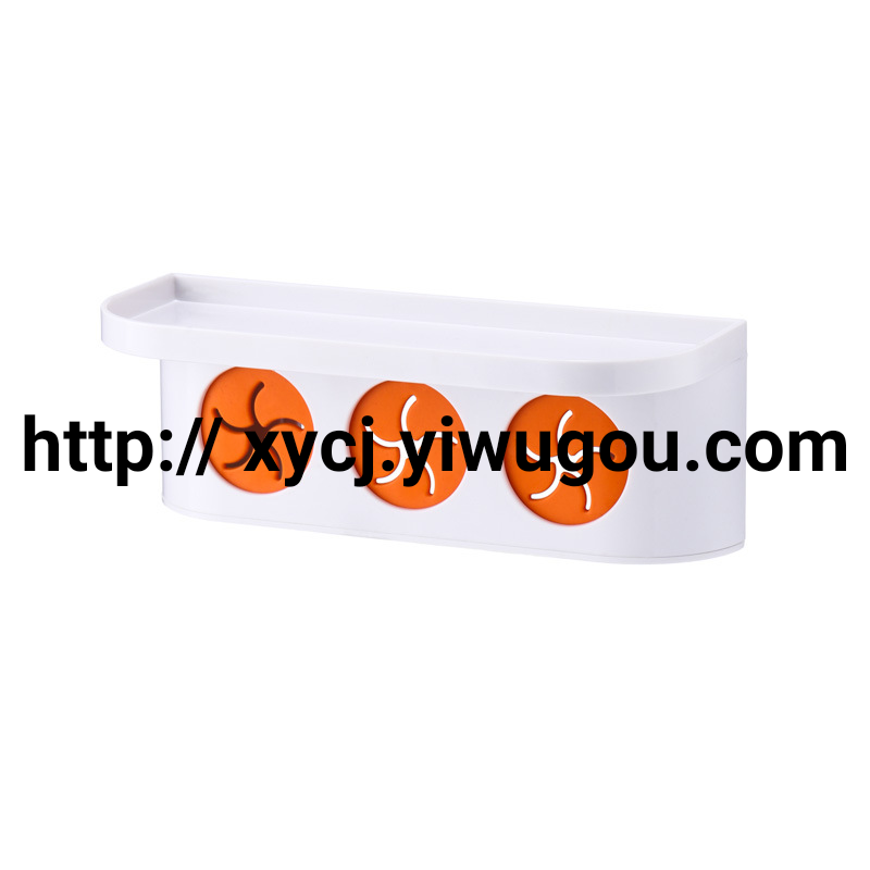 Japanese-style creative card hole storage rack, towel rack, non-drilling storage hook, kitchen cloth stopper, hand towel storage rack Item Picture